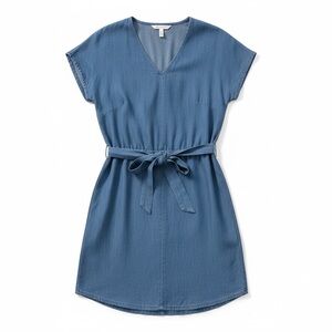 Marine Layer Casual Dress Women XS Blue Chambray Mini Everyday Fashion